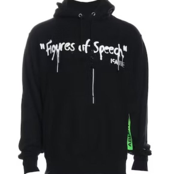 Virgil Abloh x Figures of Speech Black ICA Grim Reaper Hoodie - Picture 1 of 3